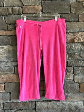 Polo Ralph Lauren Vintage Y2K Barbiecore Preppy Hot Pink Capri Pants - Size L